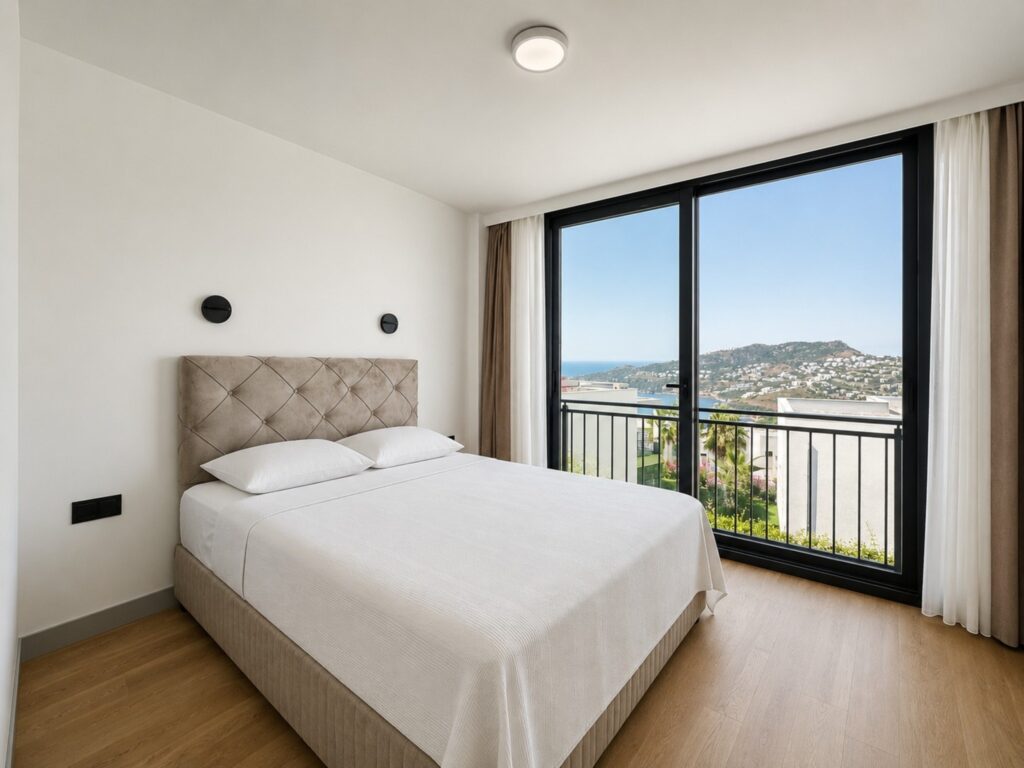 1st Bedroom with sea view
